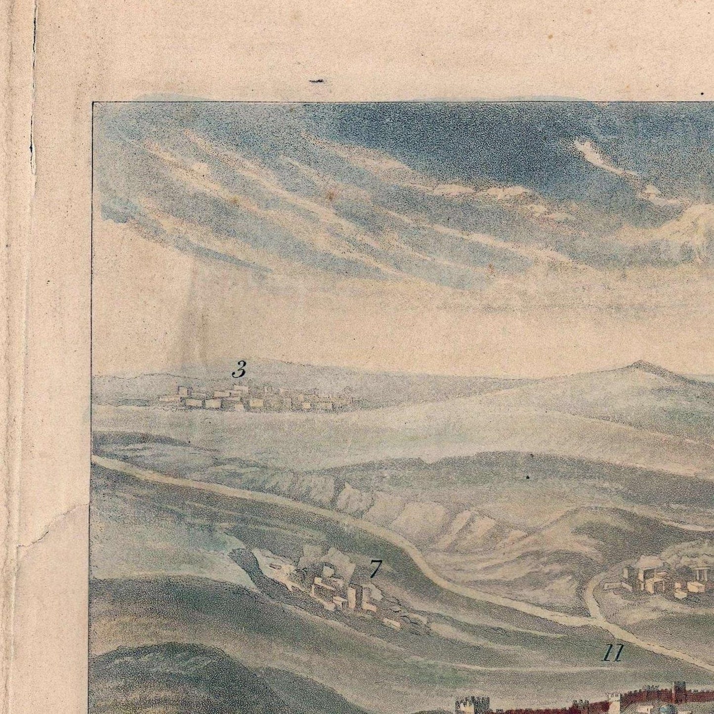 detail of the map from the top left corner