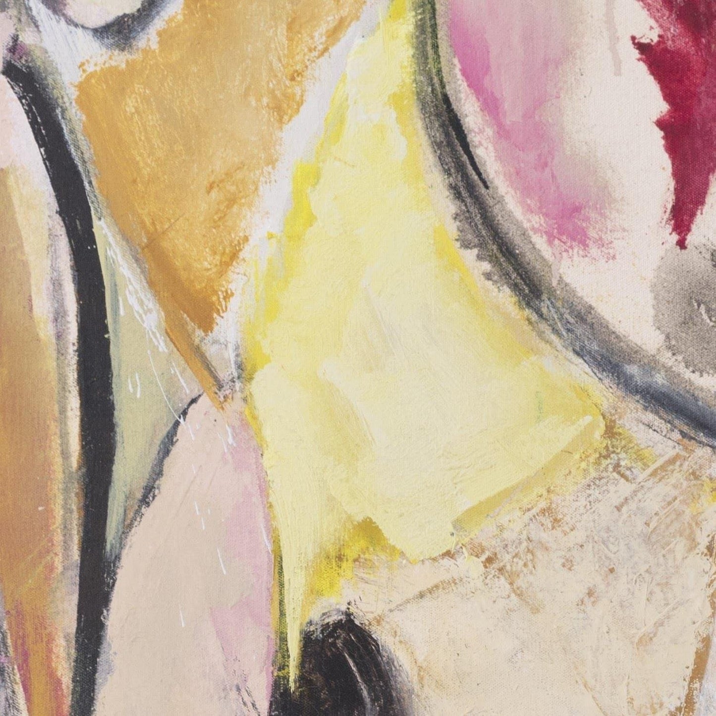 detail of the fine art reproduction from the centre left