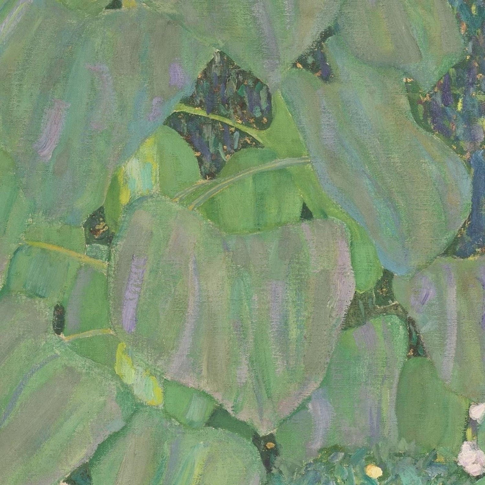 detail of the fine art reproduction from the centre left