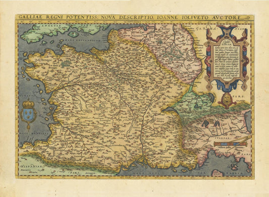 presentation of the map reproduction without a frame