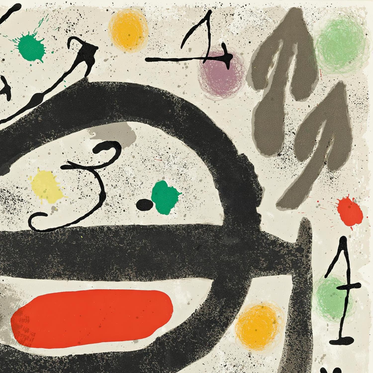 detail of the fine art reproduction from the top right corner