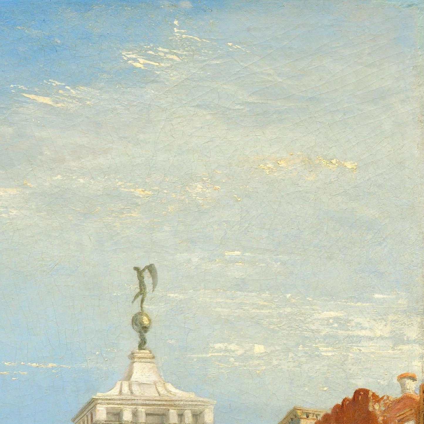 detail of the fine art reproduction from the top right corner