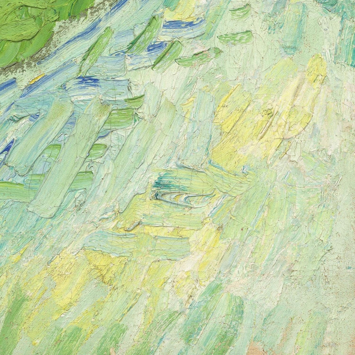 detail of the fine art reproduction from the bottom right corner