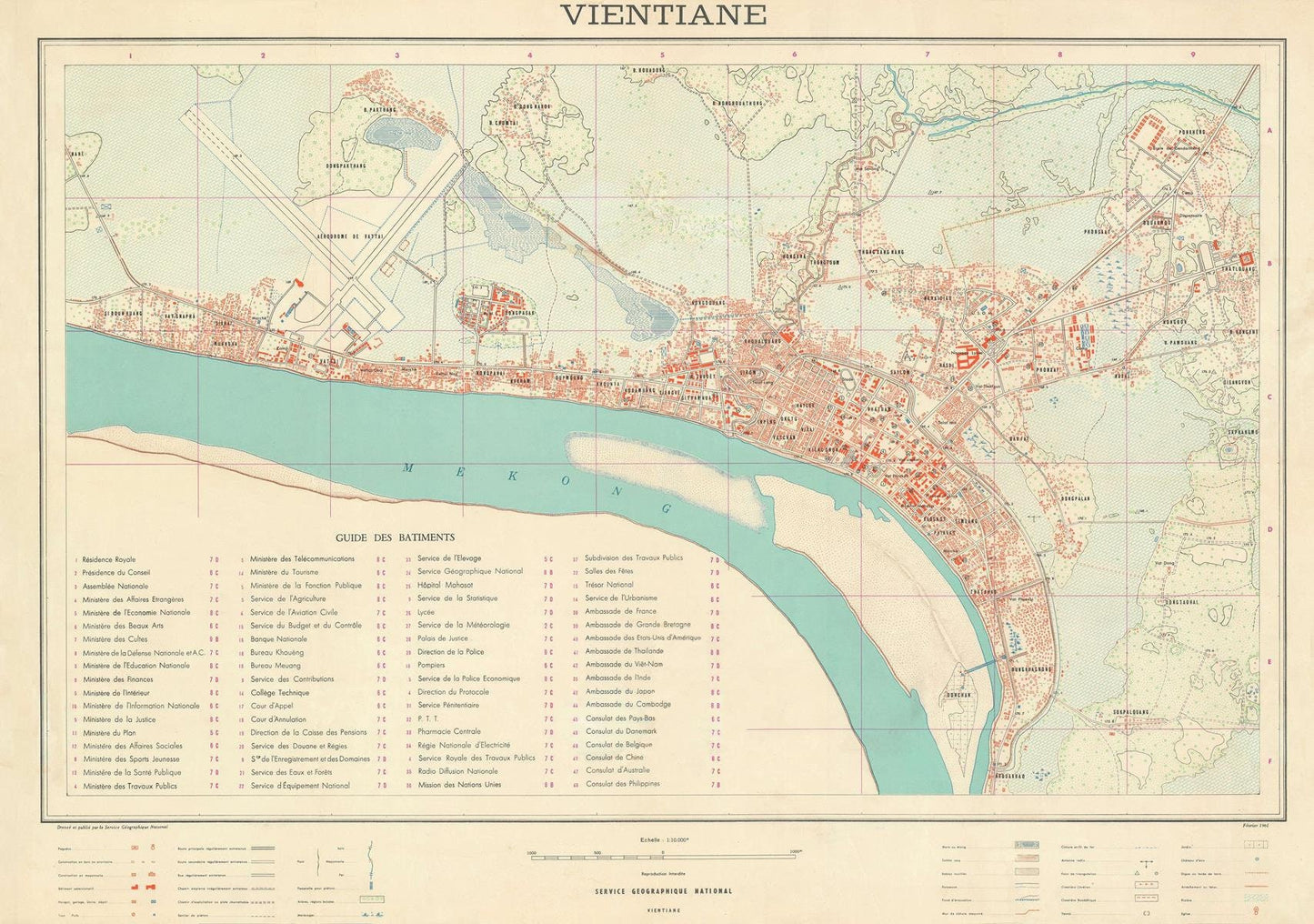 presentation of the map reproduction without a frame