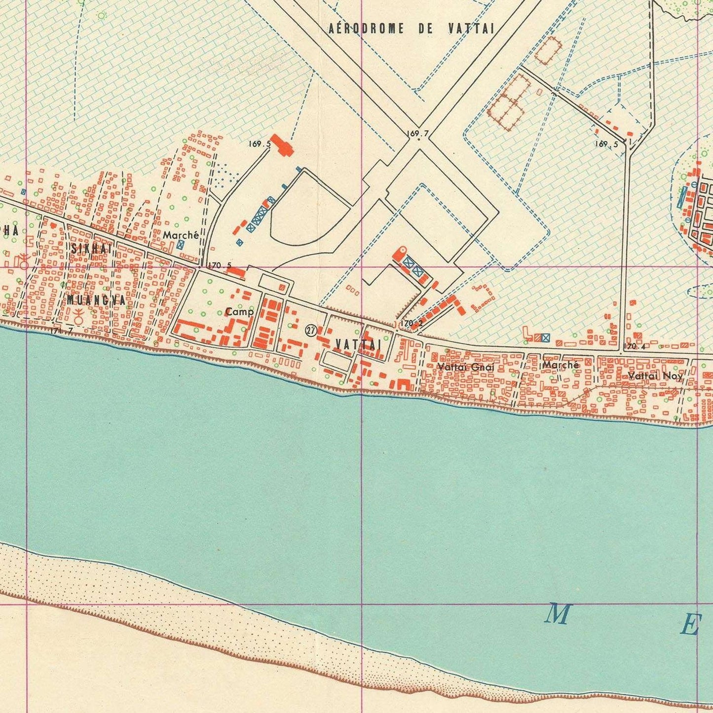 detail of the map from the centre left