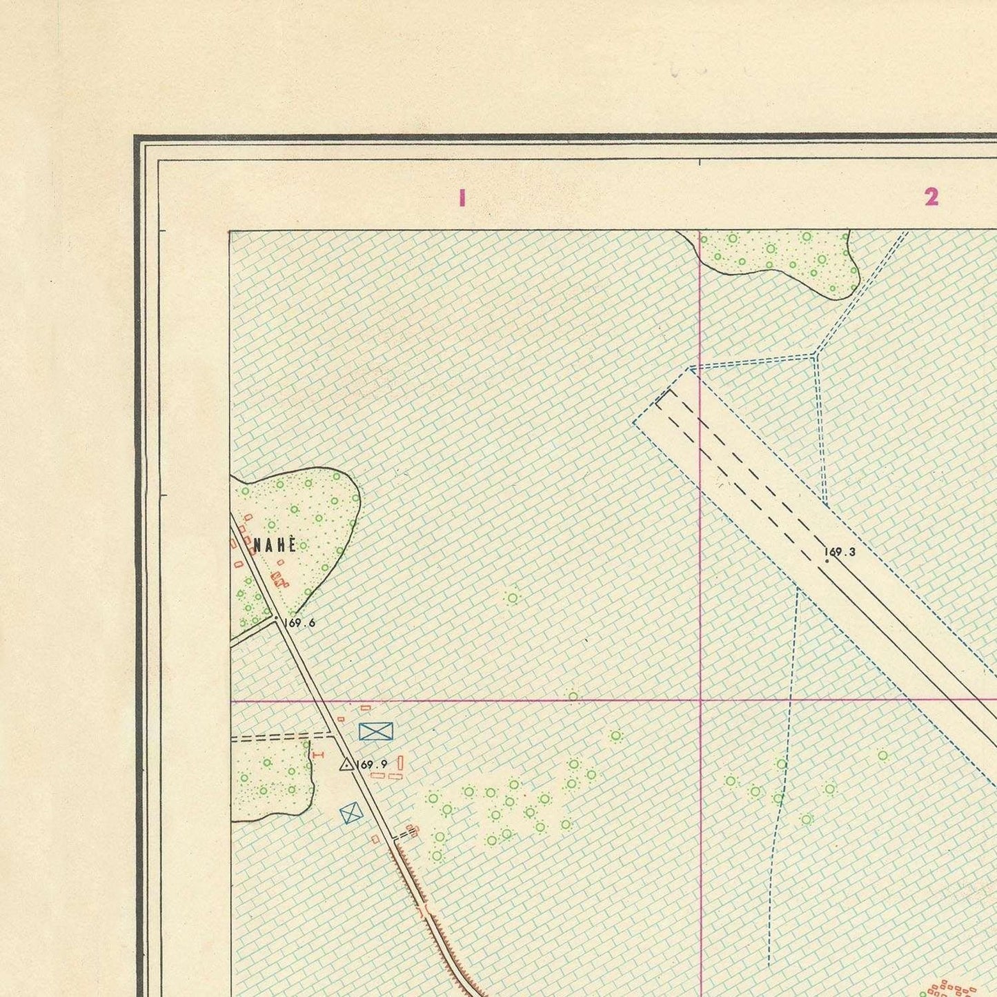 detail of the map from the top left corner