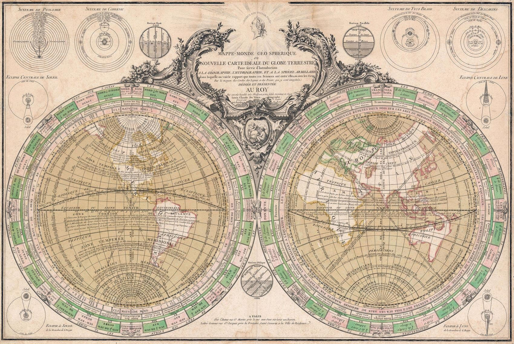 presentation of the map reproduction without a frame