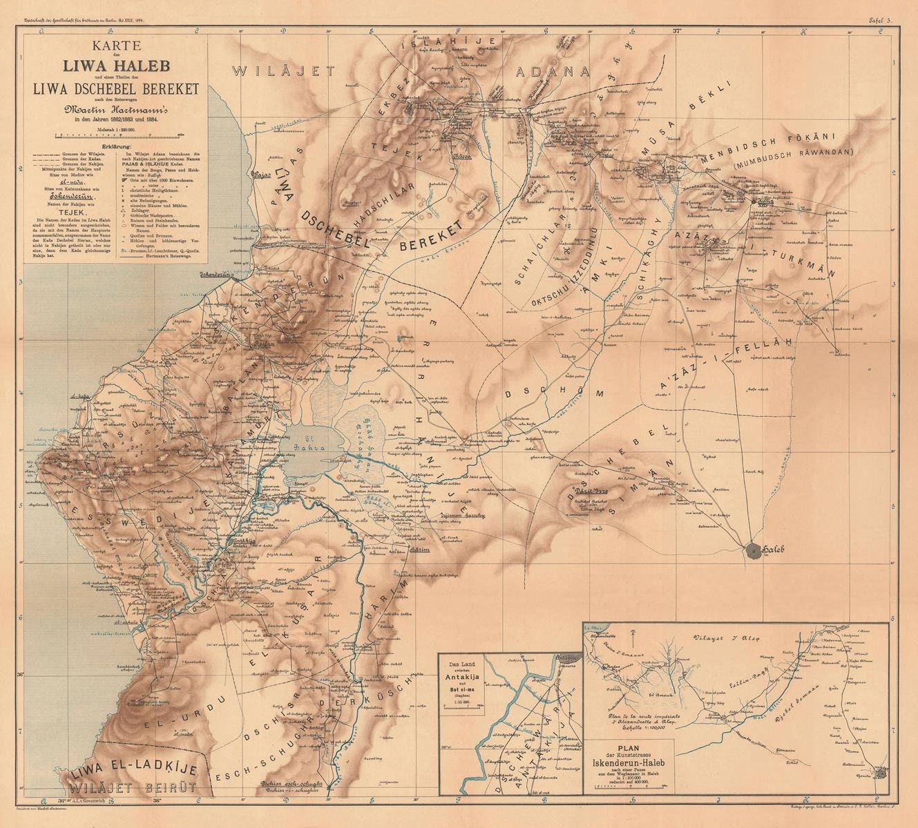 presentation of the map reproduction without a frame