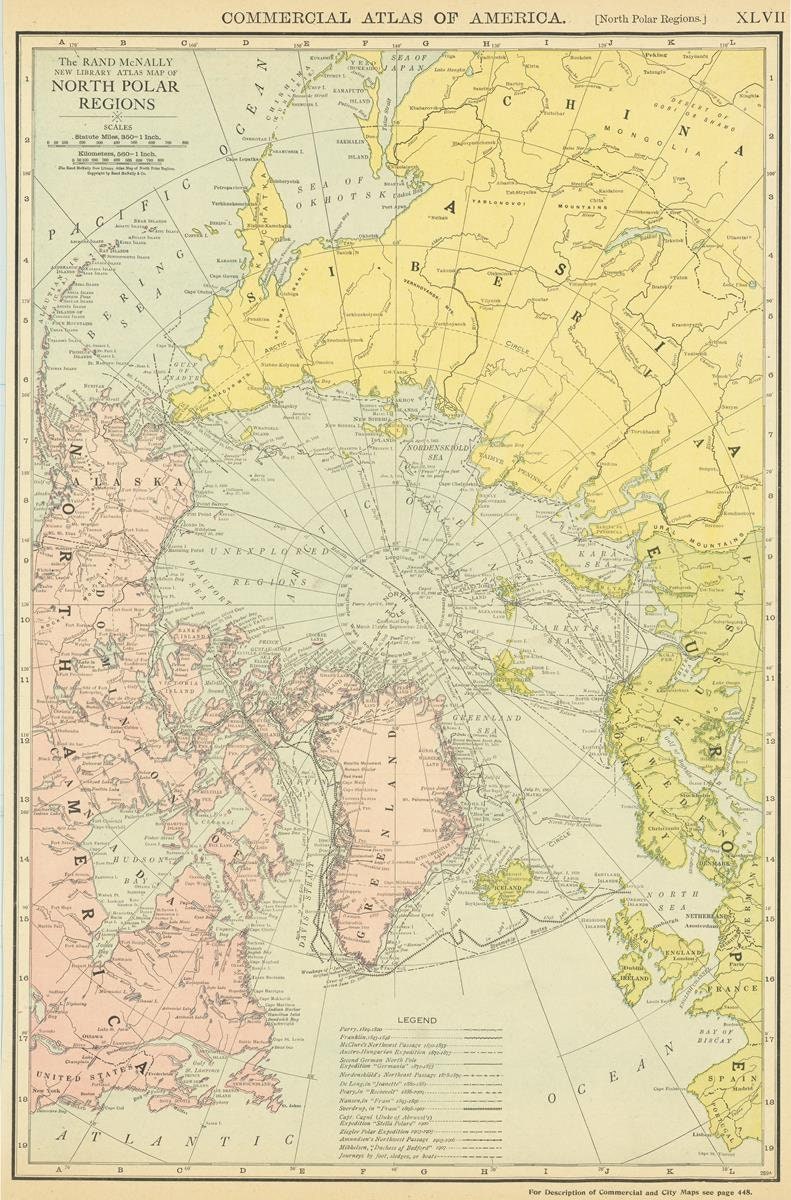 presentation of the map reproduction without a frame