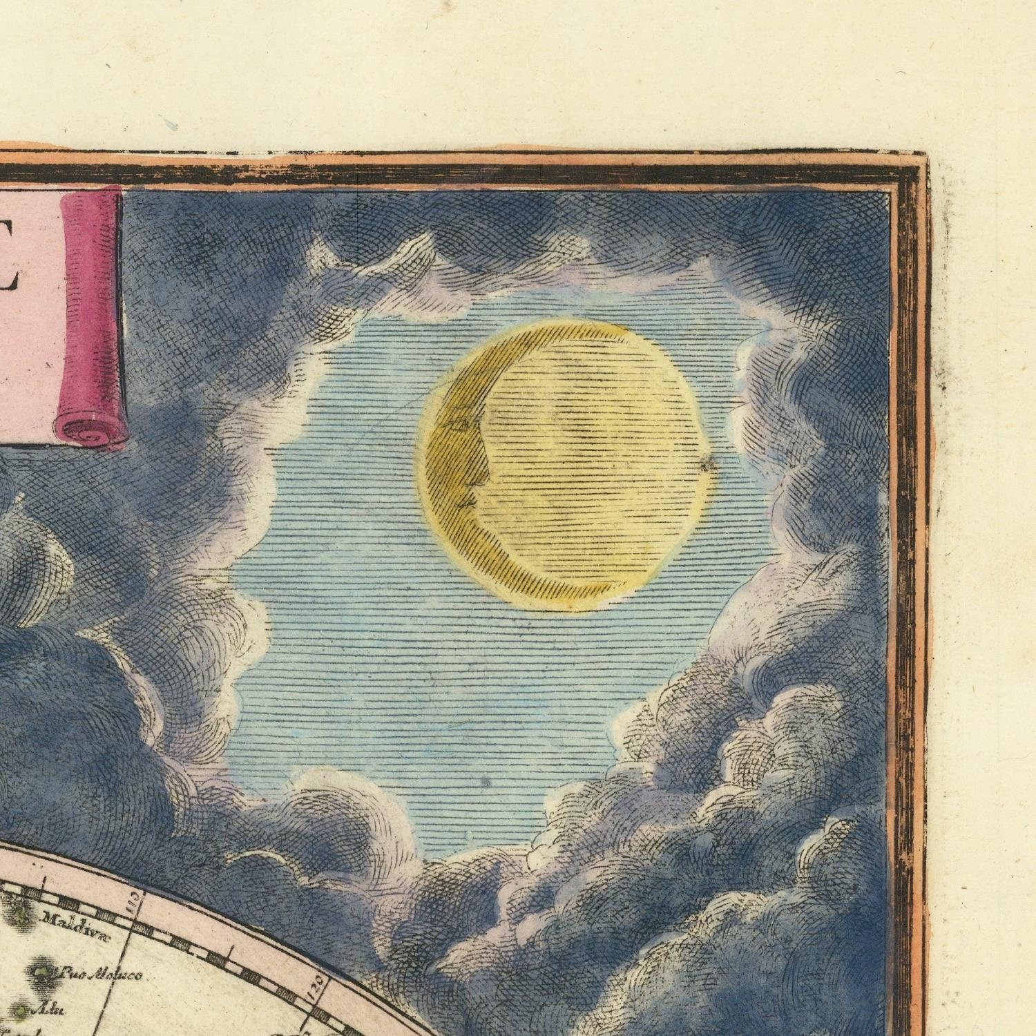 detail of the map from the top right corner