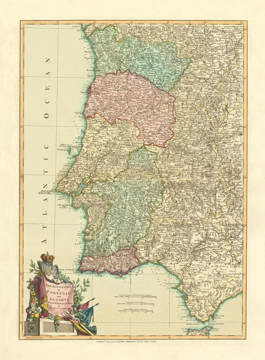 presentation of the map reproduction without a frame