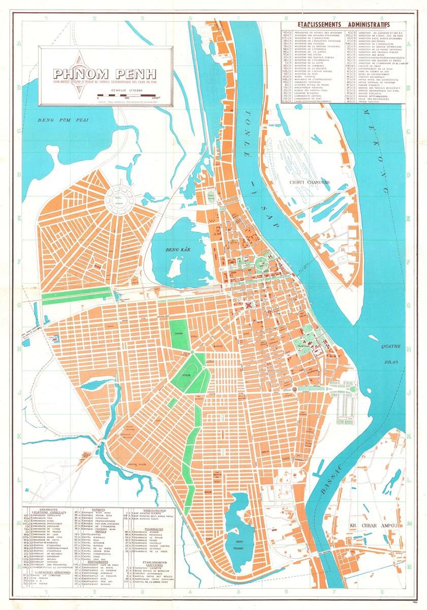 presentation of the map reproduction without a frame