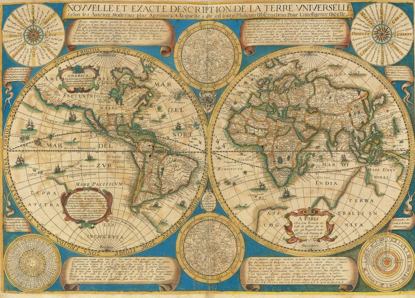 presentation of the map reproduction without a frame