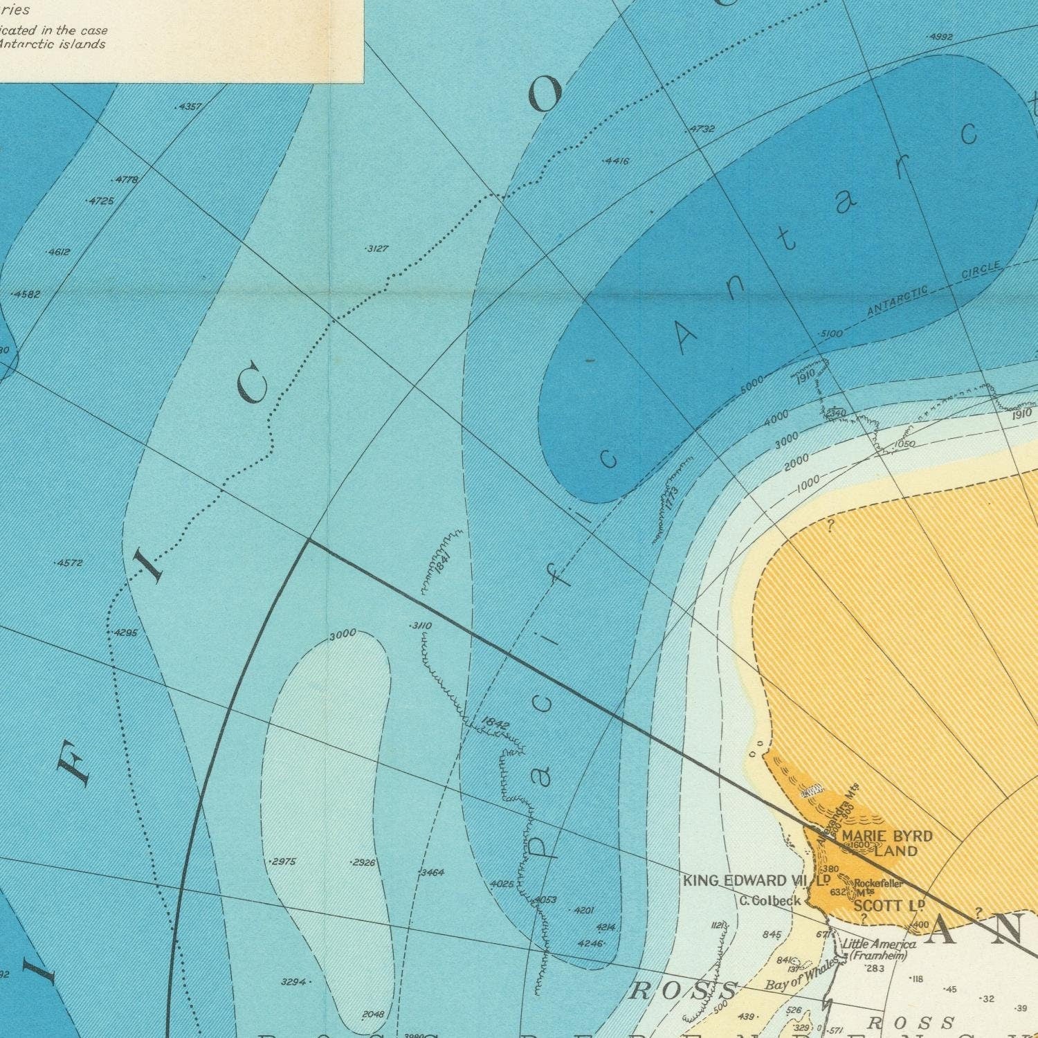 detail of the map from the centre left