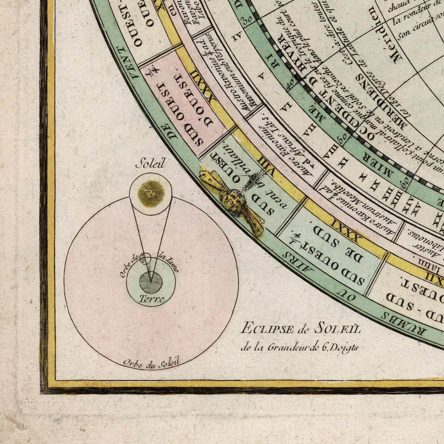 detail of the map from the bottom left corner