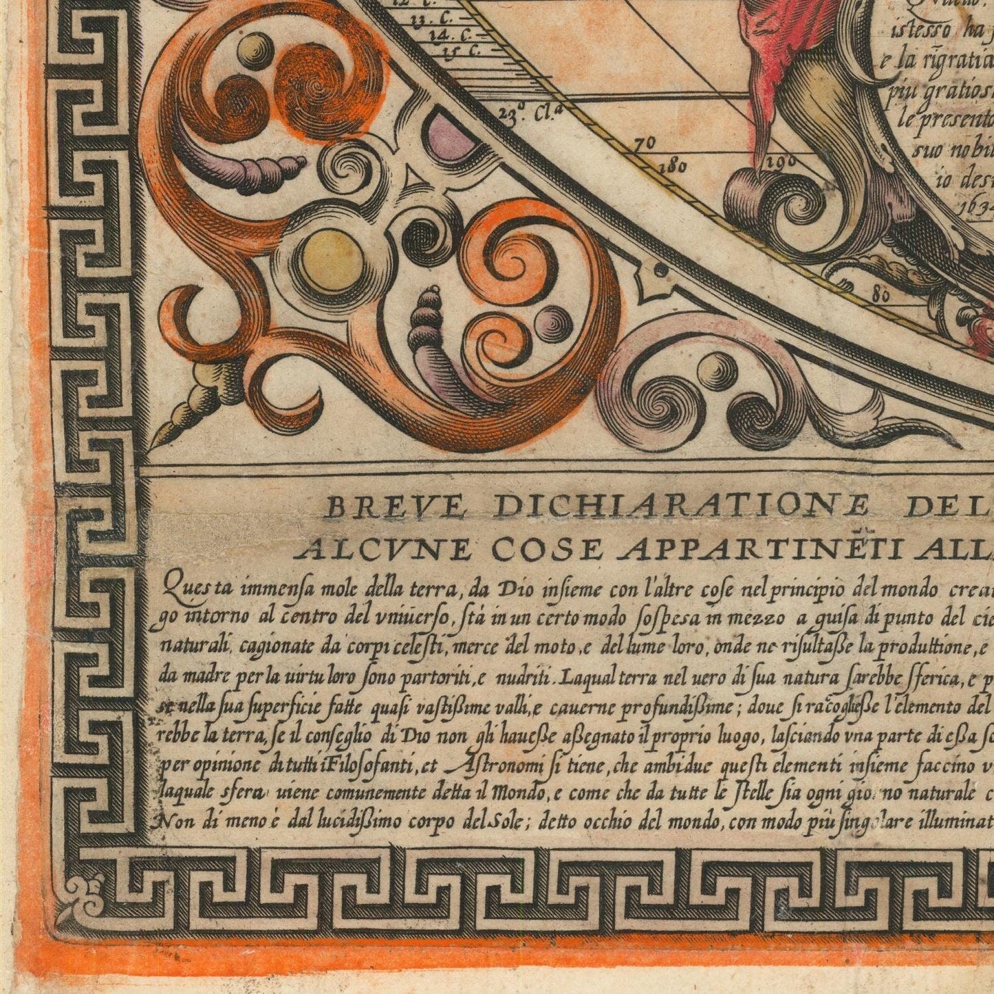 detail of the map from the bottom left corner