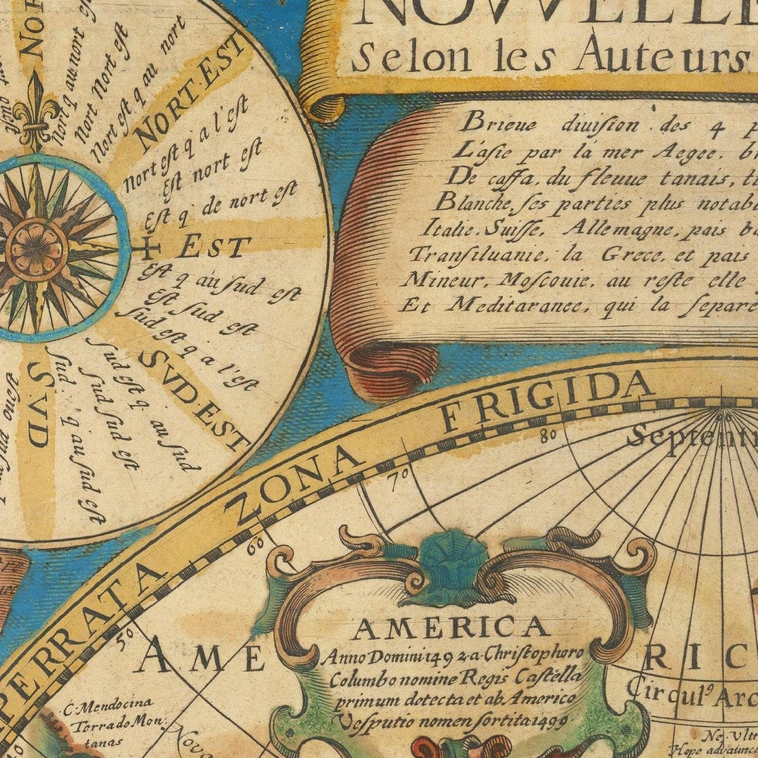 detail of the map from the centre left