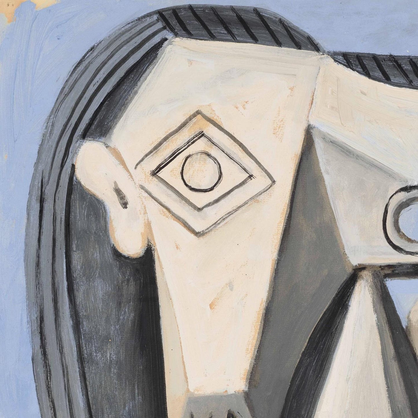 detail of the fine art reproduction from the top left corner