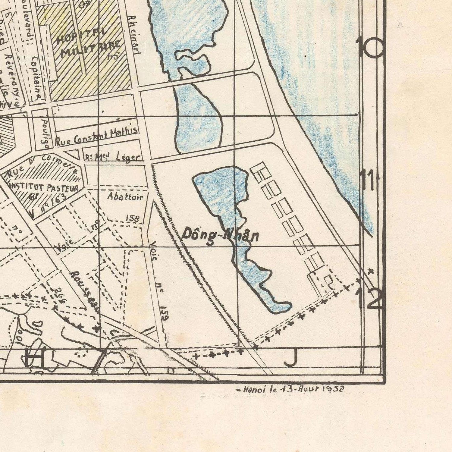 detail of the map from the bottom right corner