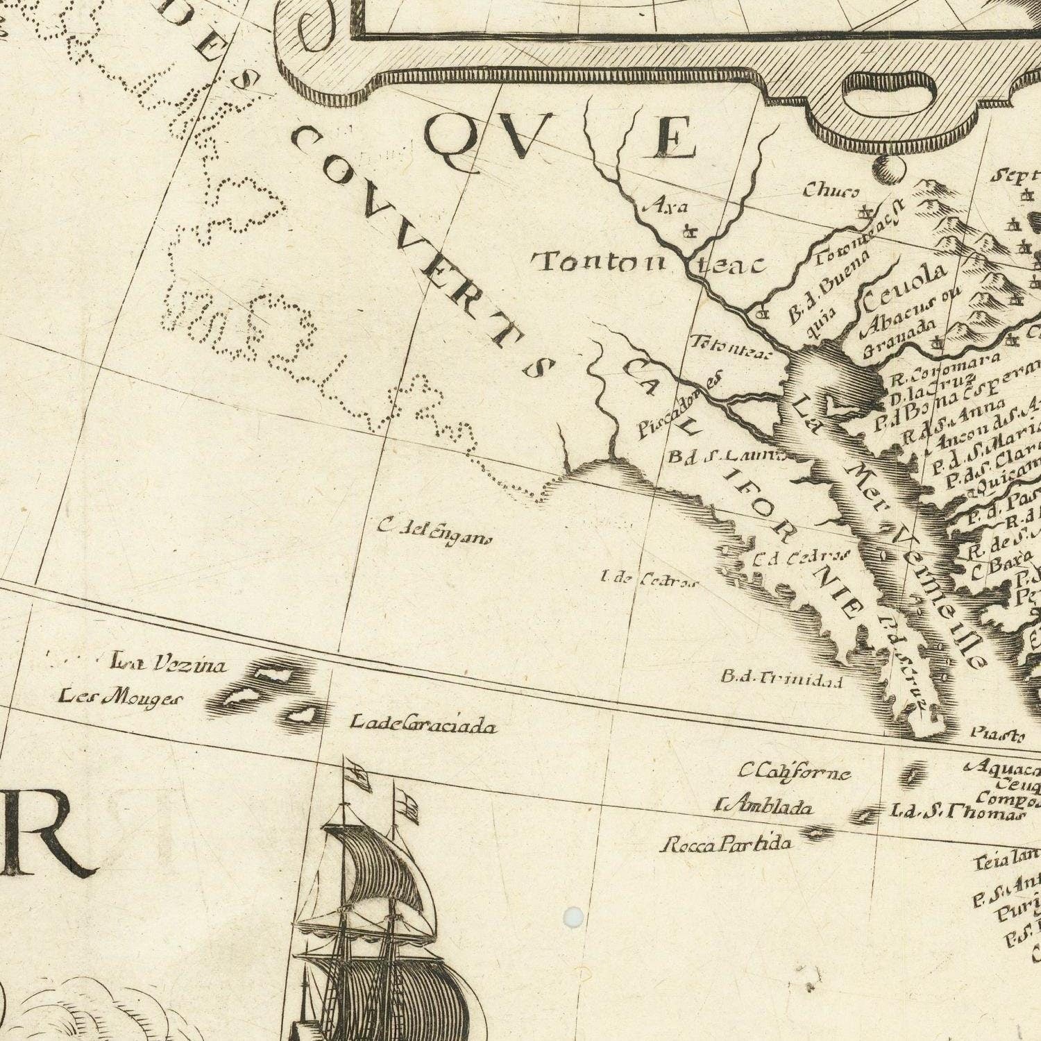 detail of the map from the centre 