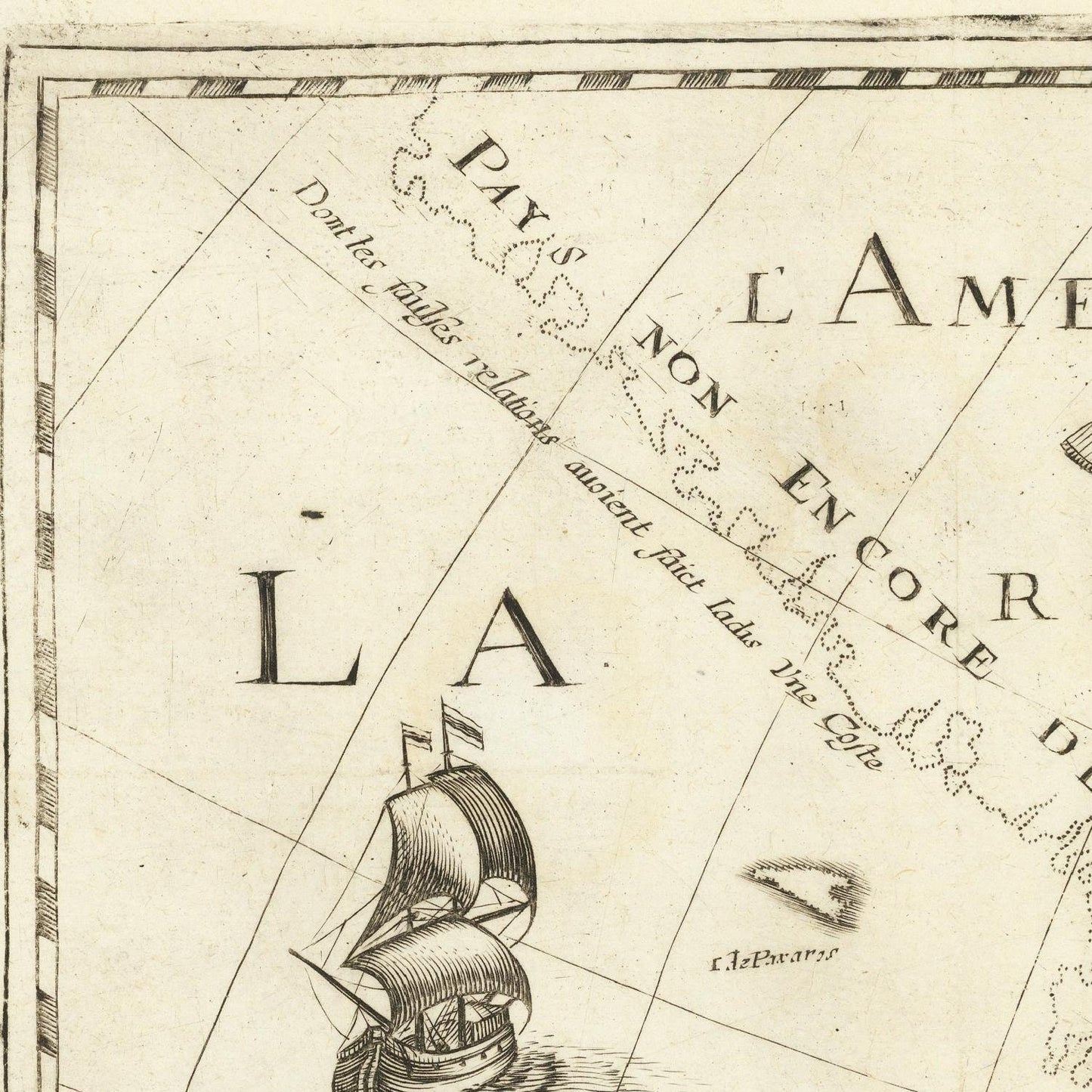 detail of the map from the top left corner