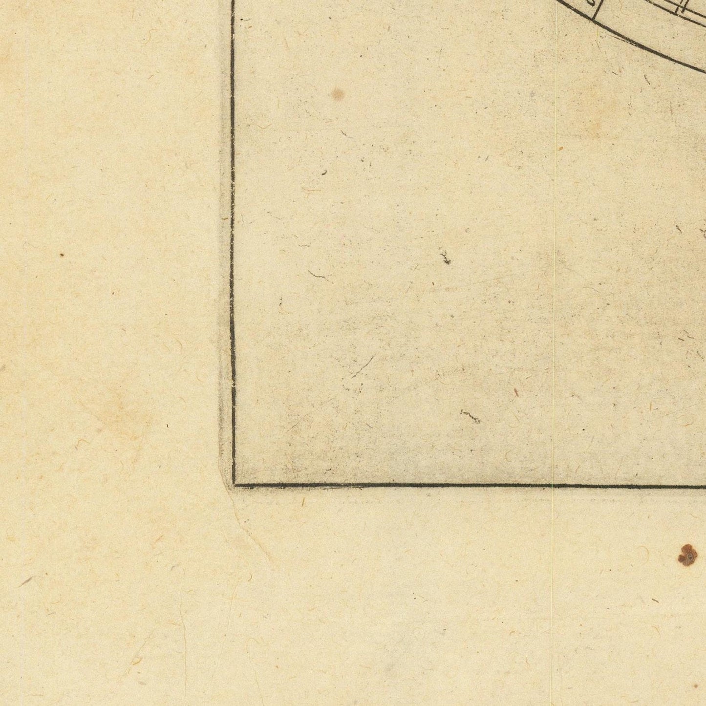 detail of the map from the bottom left corner