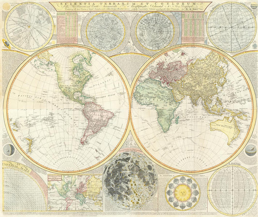 presentation of the map reproduction without a frame