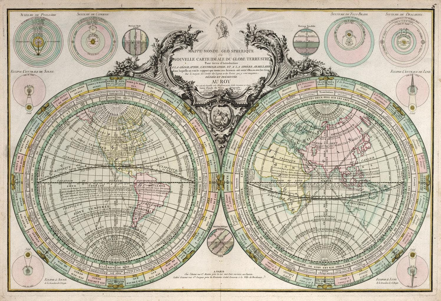 presentation of the map reproduction without a frame