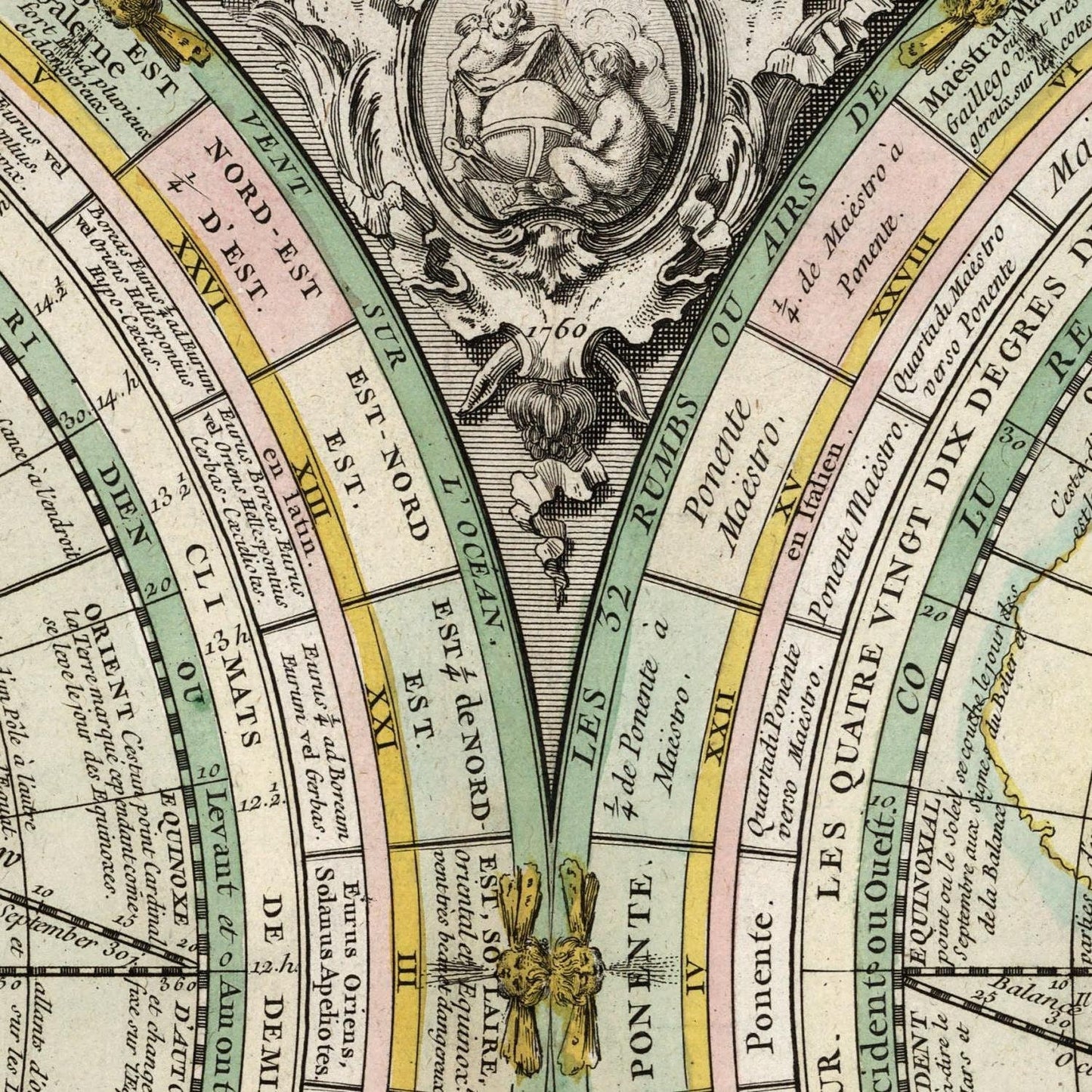 detail of the map from the centre 