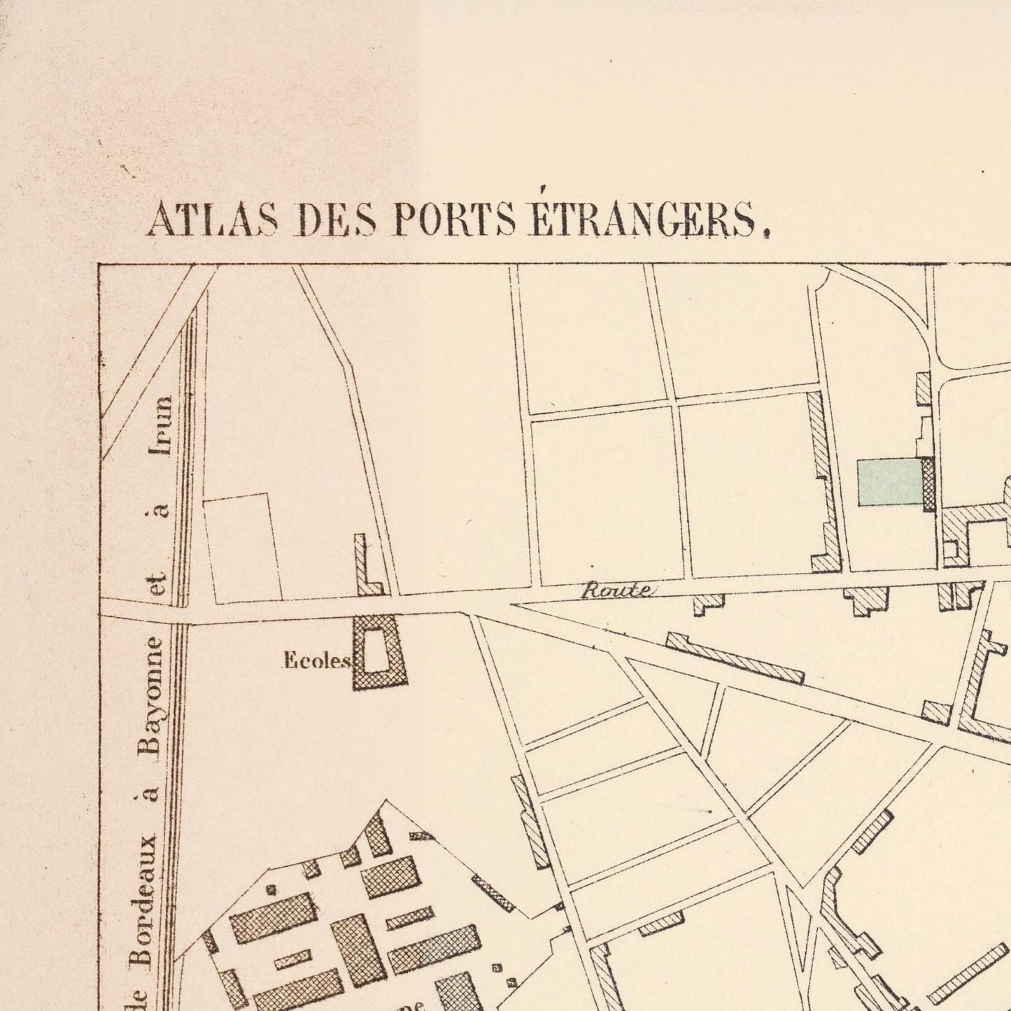 detail of the map from the top left corner