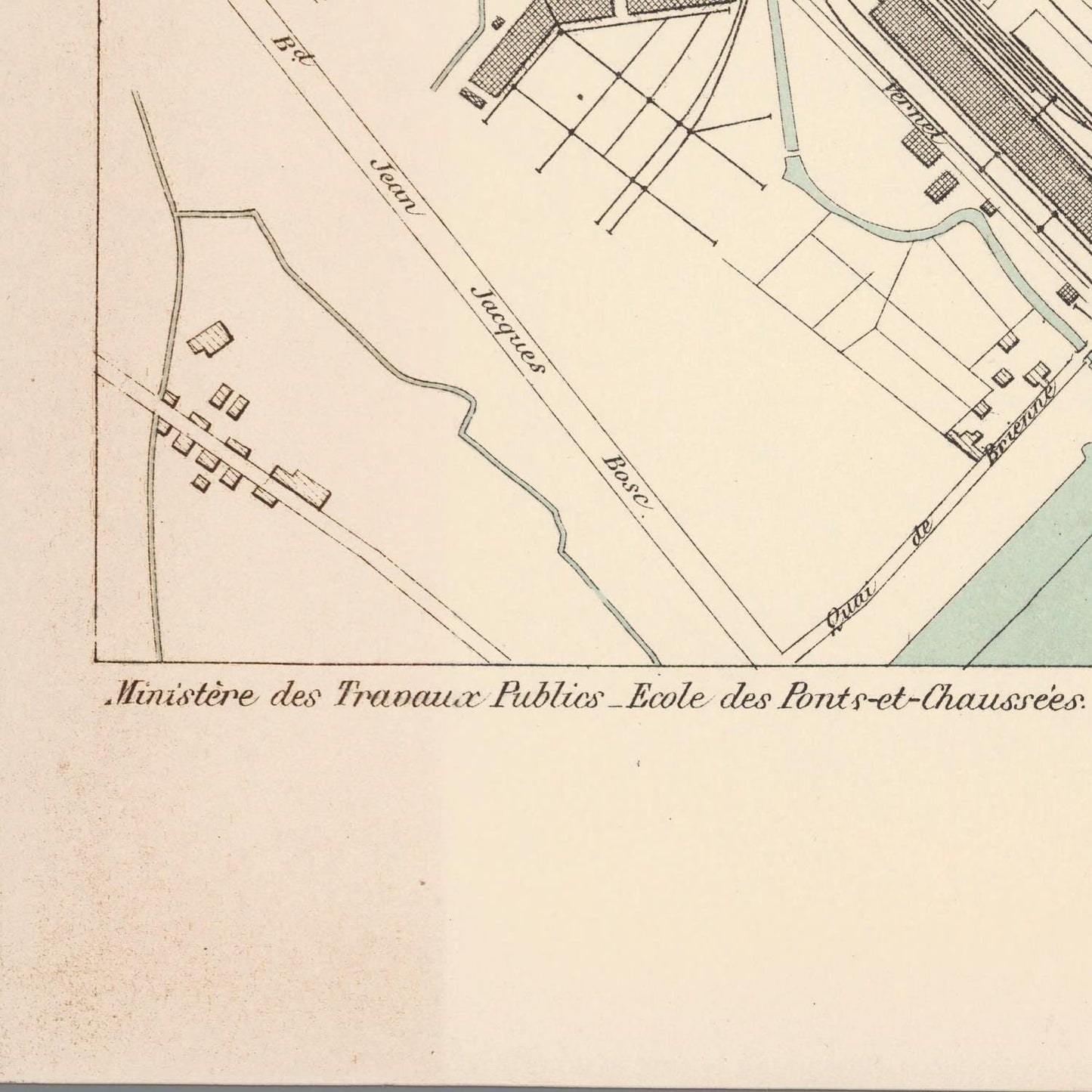 detail of the map from the bottom left corner