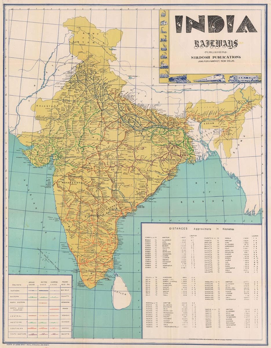 presentation of the map reproduction without a frame