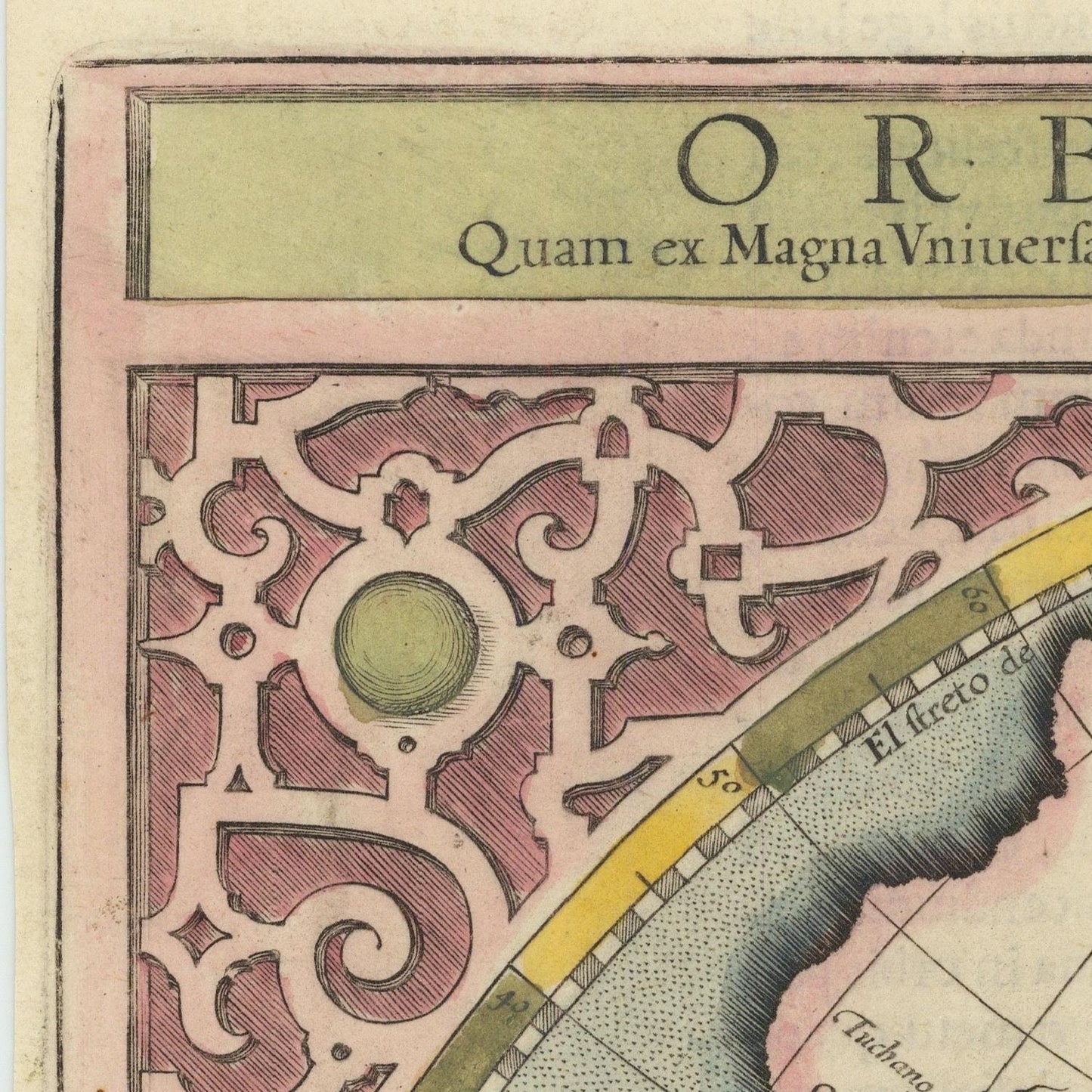 detail of the map from the top left corner