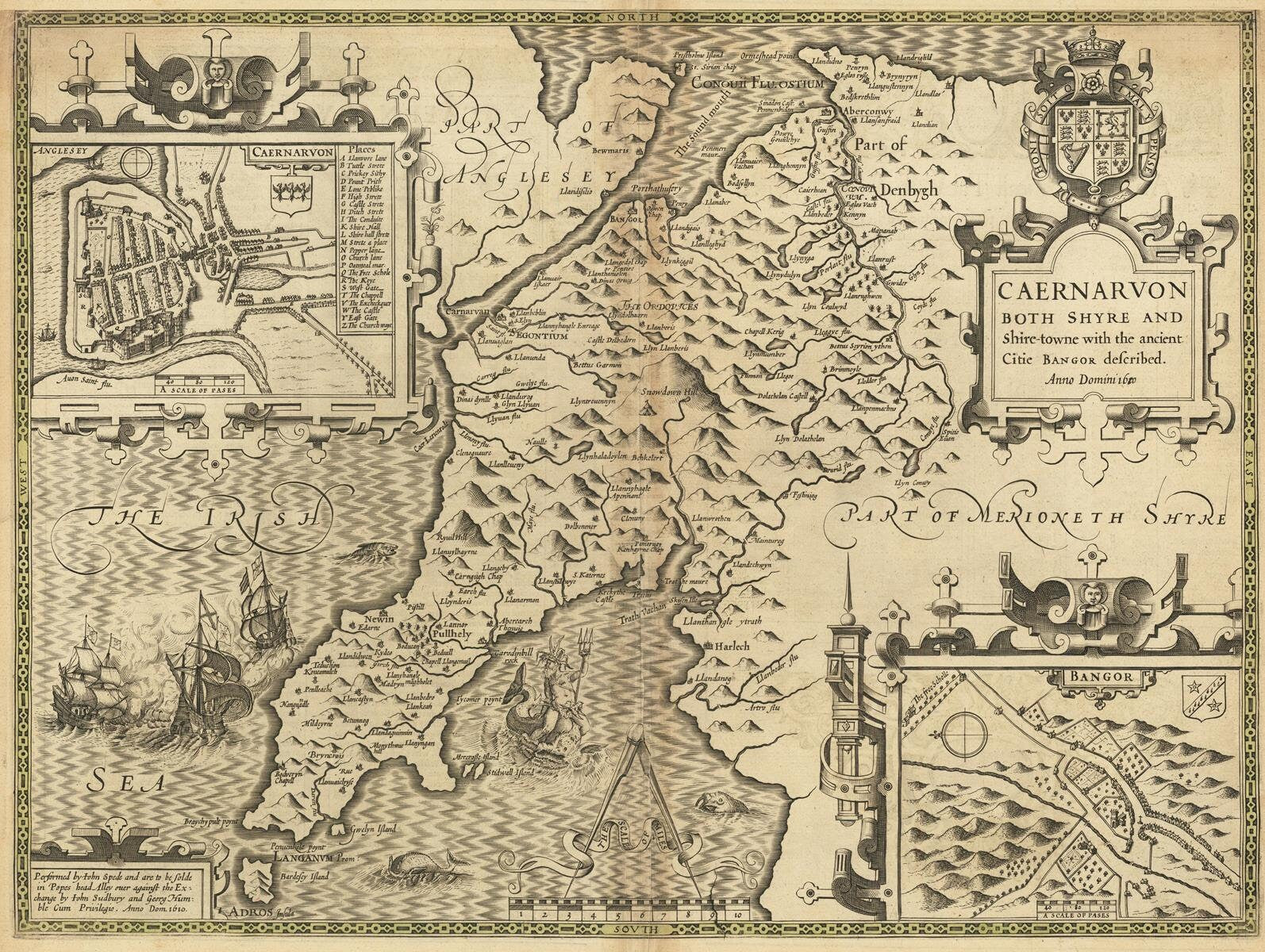 presentation of the map reproduction without a frame