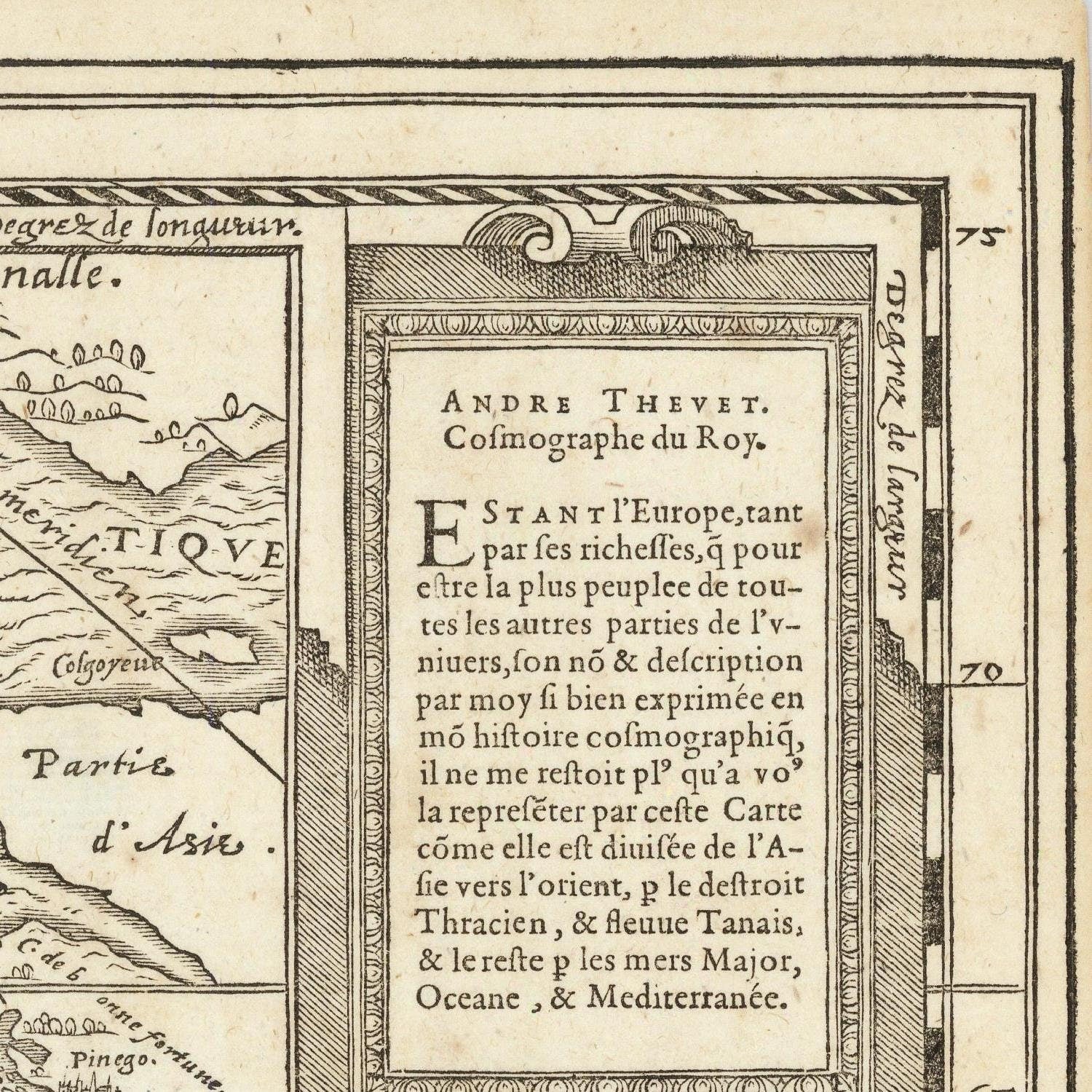 detail of the map from the top right corner