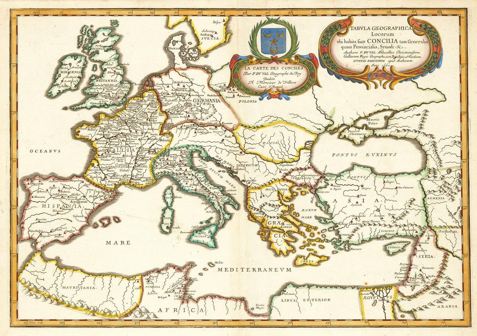 Ancient Map Of Europe 1660 PrintsXXL Ancient map of europe 1660 printsxxl