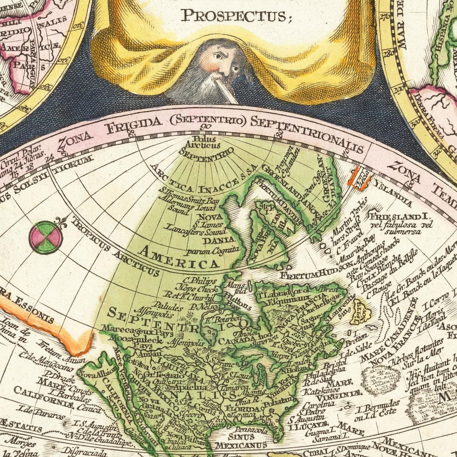 detail of the map from the centre left