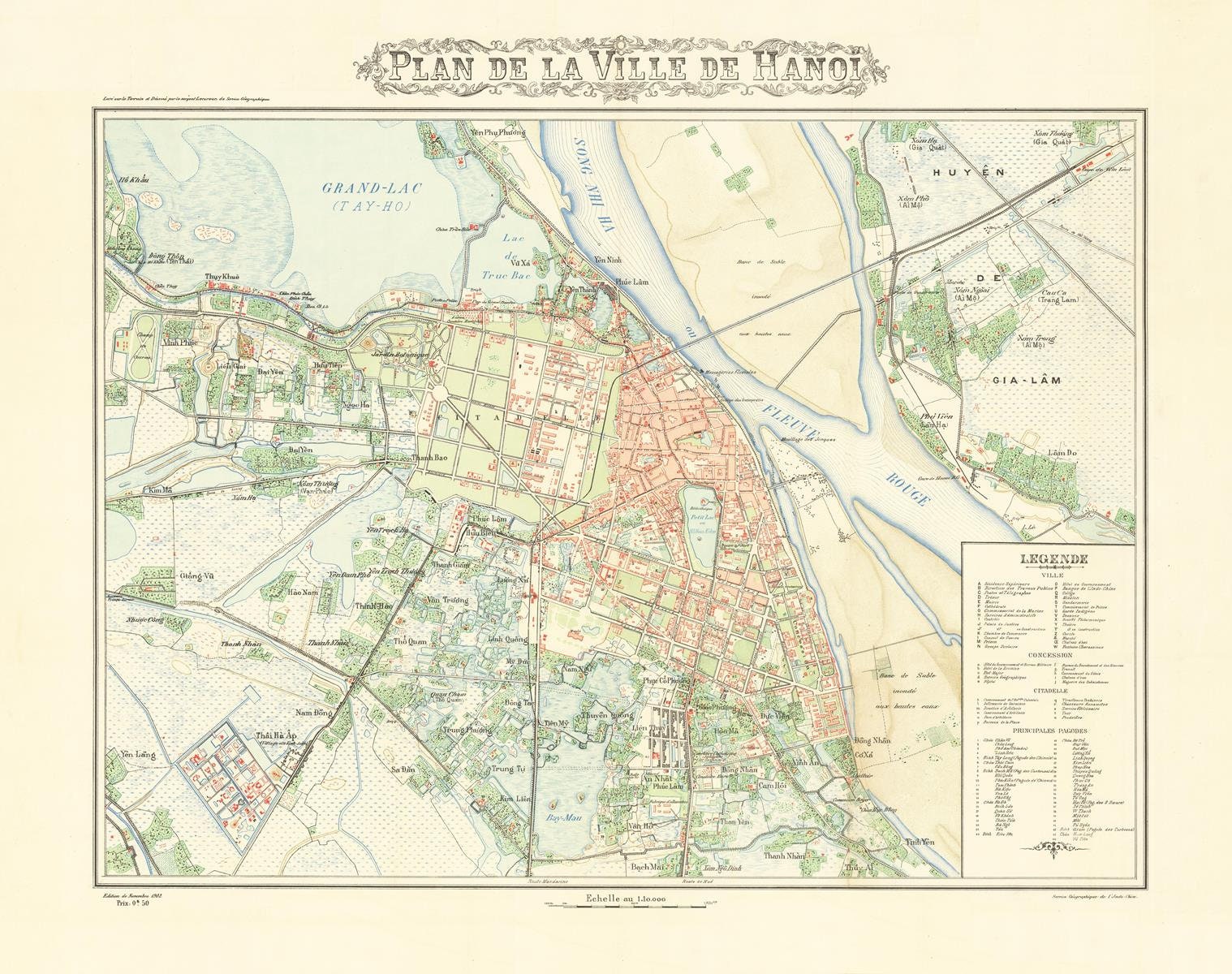 presentation of the map reproduction without a frame