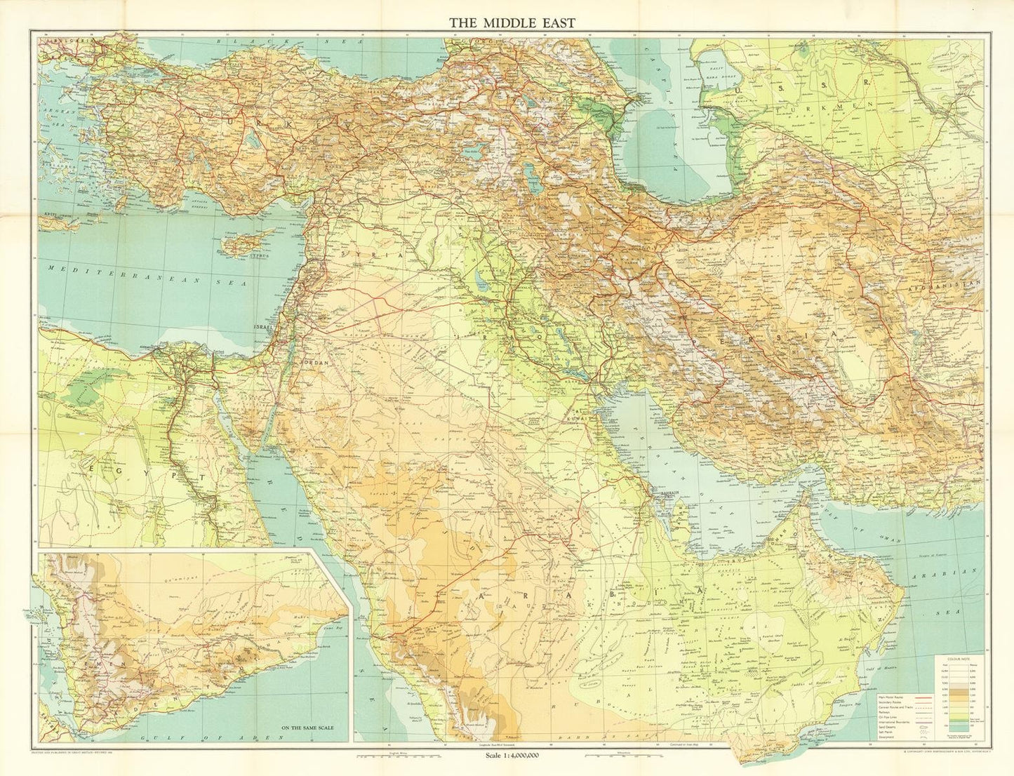 presentation of the map reproduction without a frame