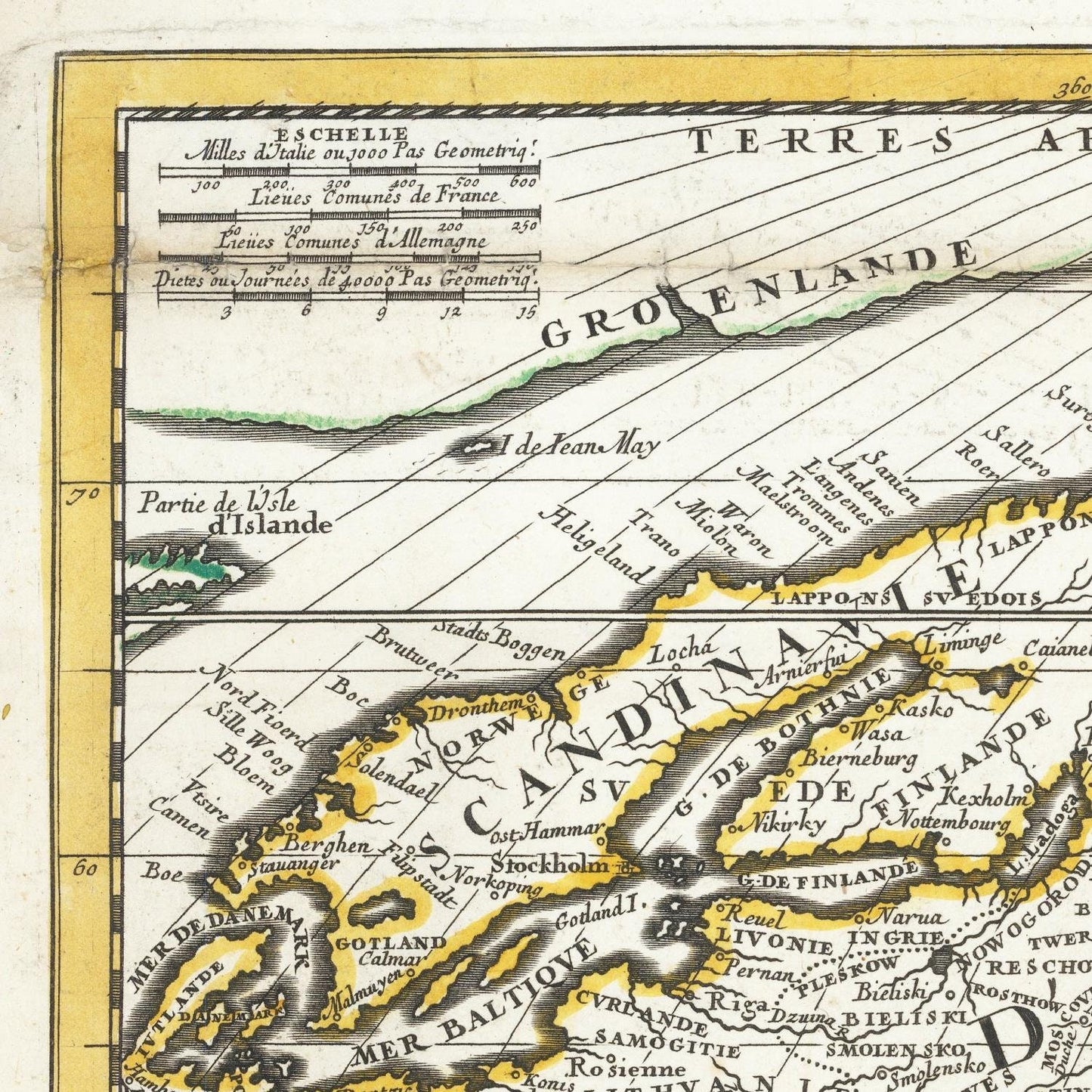 detail of the map from the top left corner