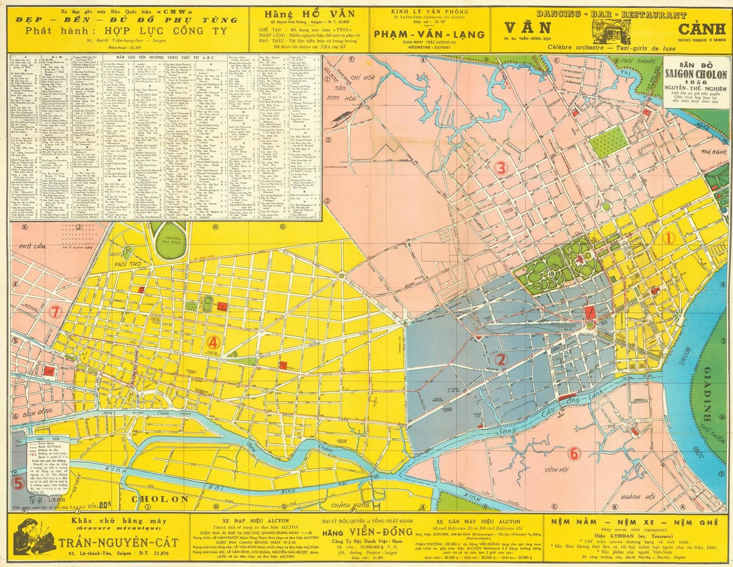 presentation of the map reproduction without a frame