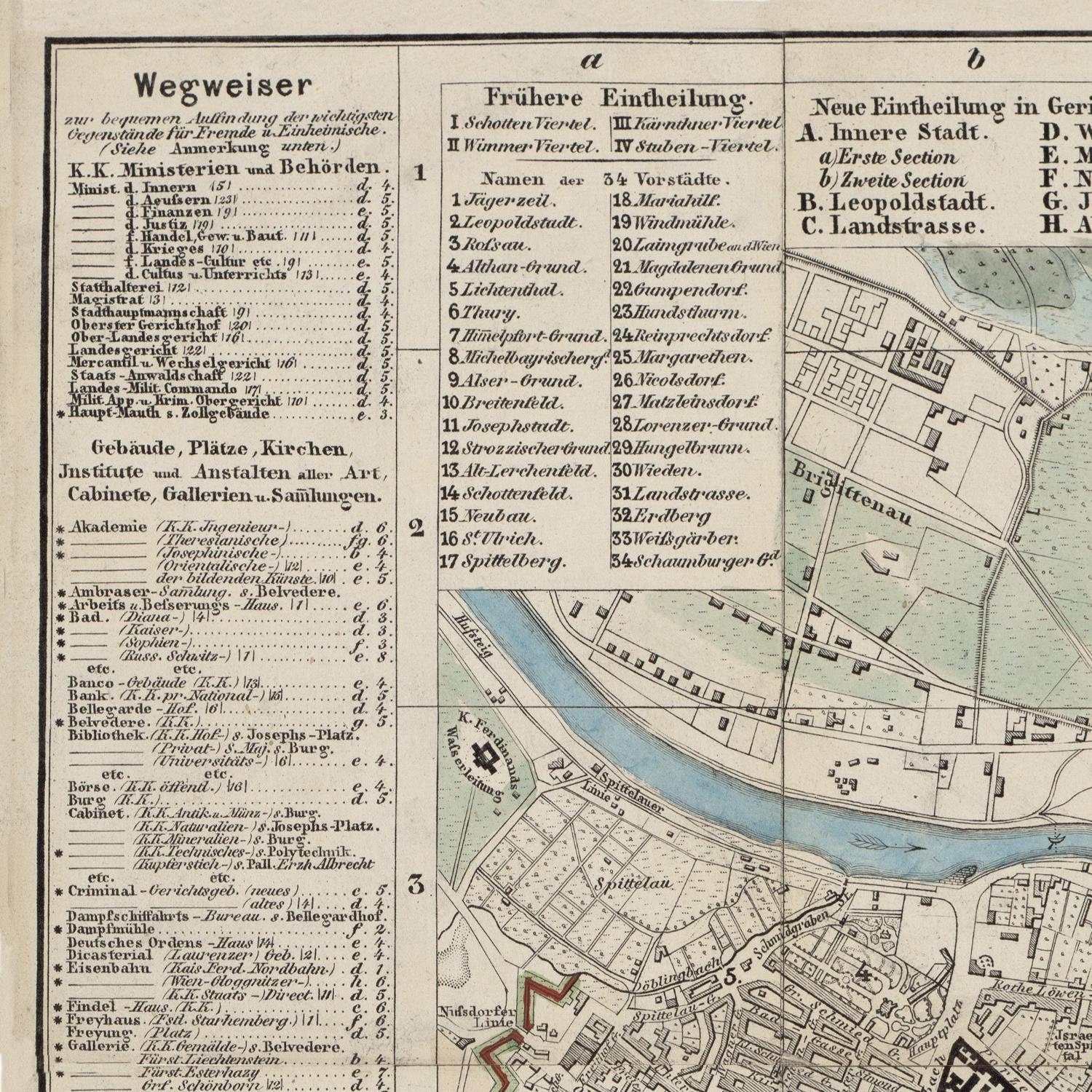 detail of the map from the top left corner