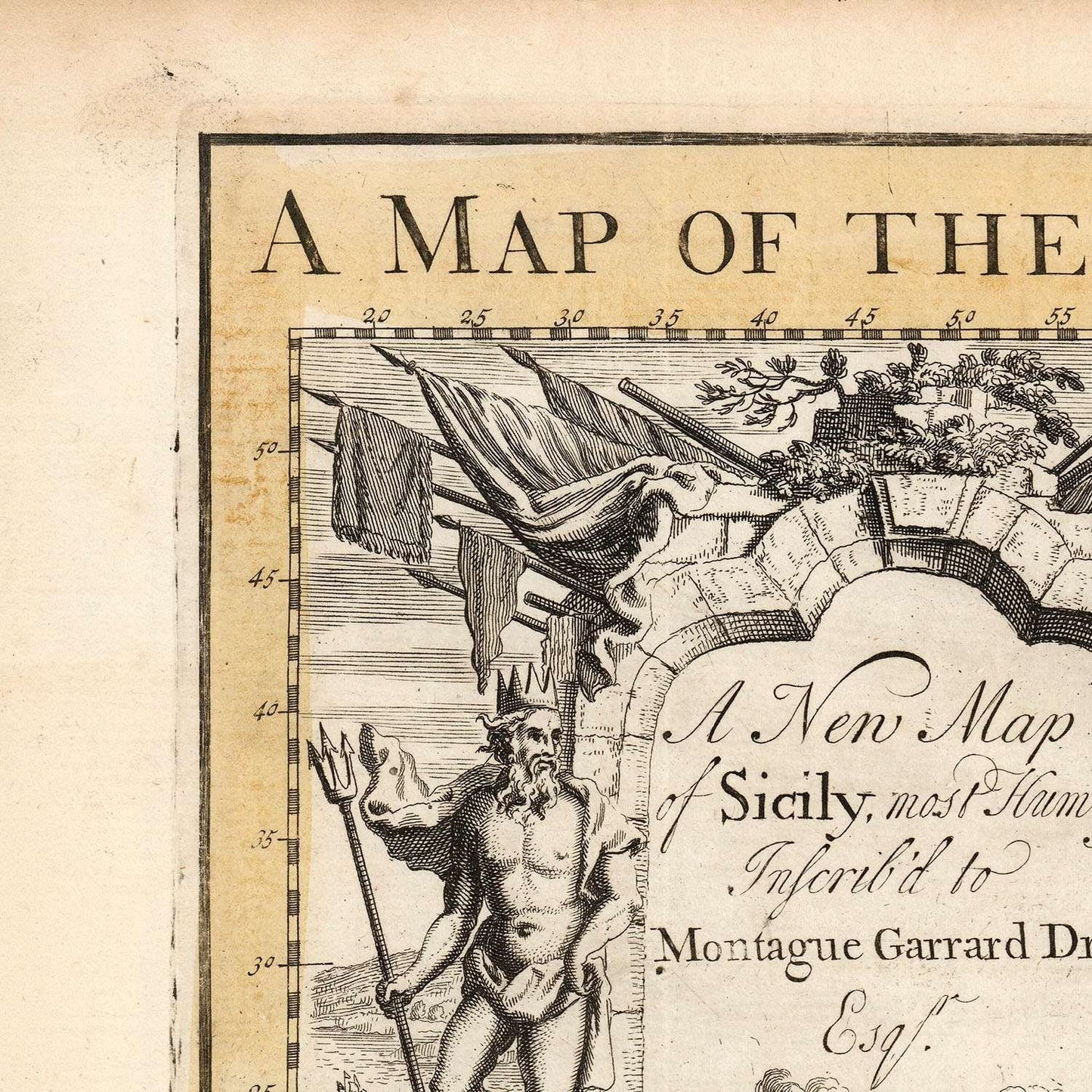 detail of the map from the top left corner