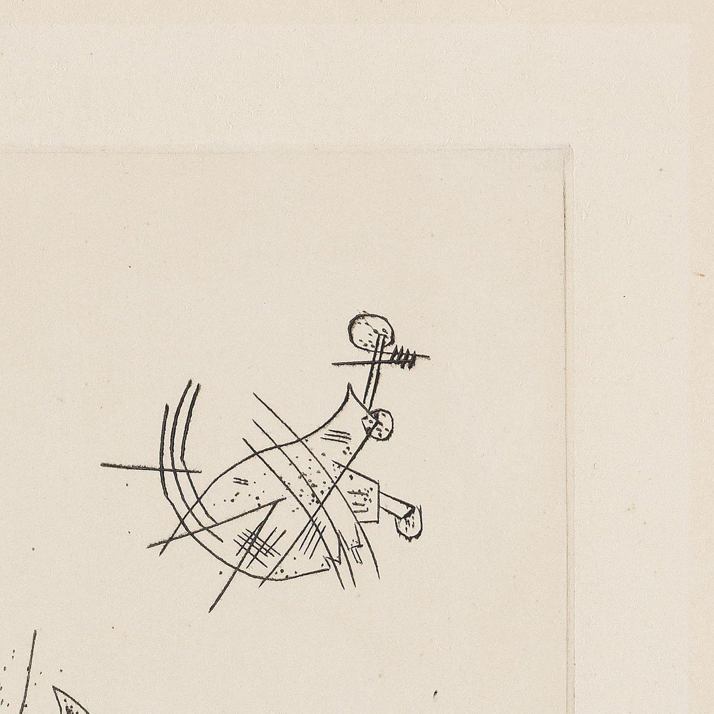 detail of the fine art reproduction from the top right corner