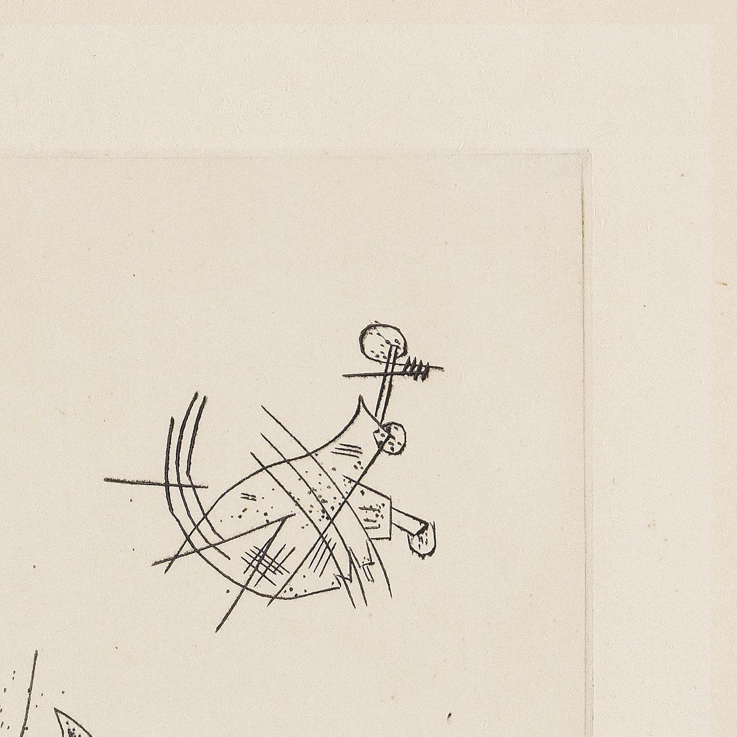 detail of the fine art reproduction from the top right corner