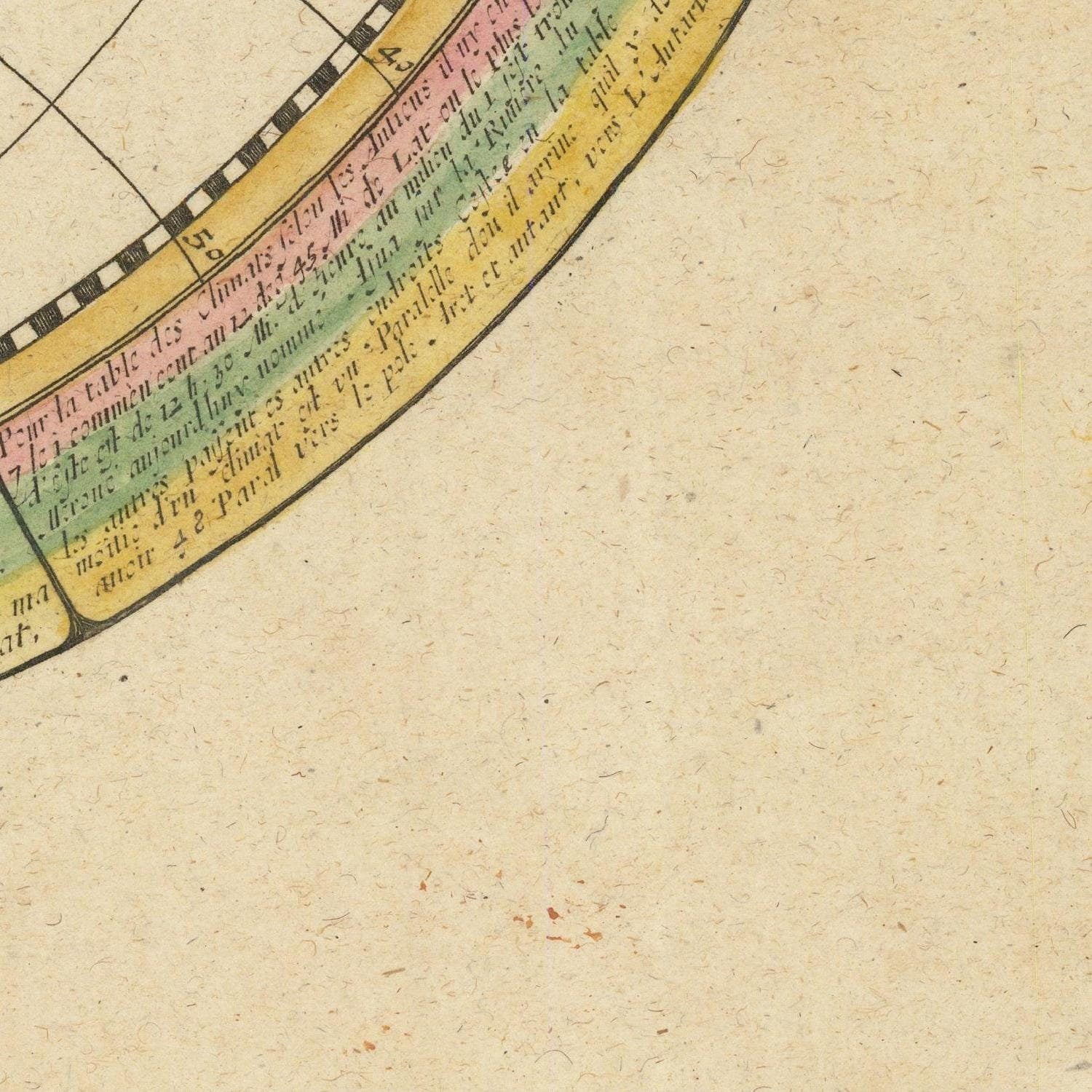 detail of the map from the bottom right corner