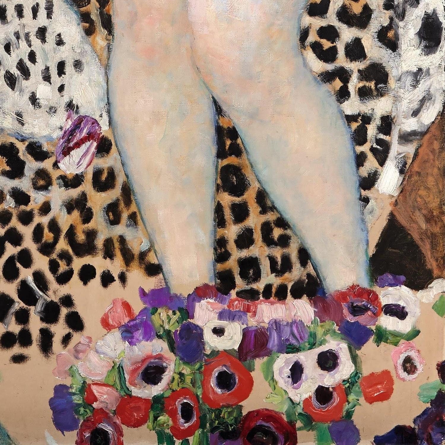 detail of the fine art reproduction from the bottom right corner