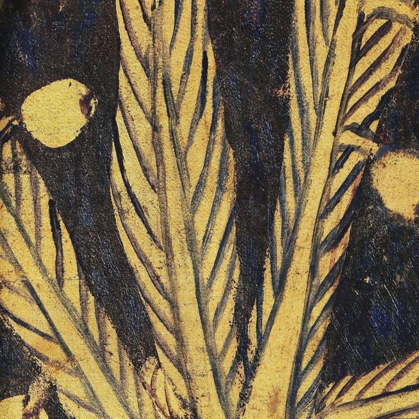 detail of the fine art reproduction from the top left corner