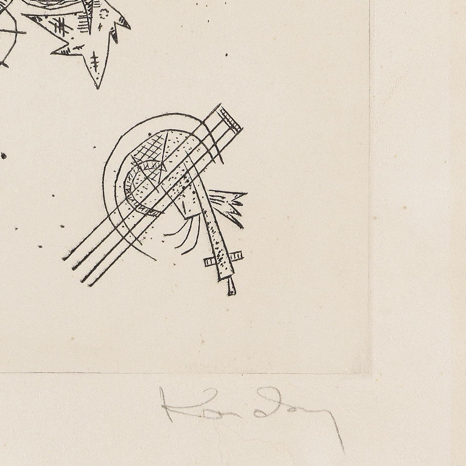 detail of the fine art reproduction from the bottom right corner