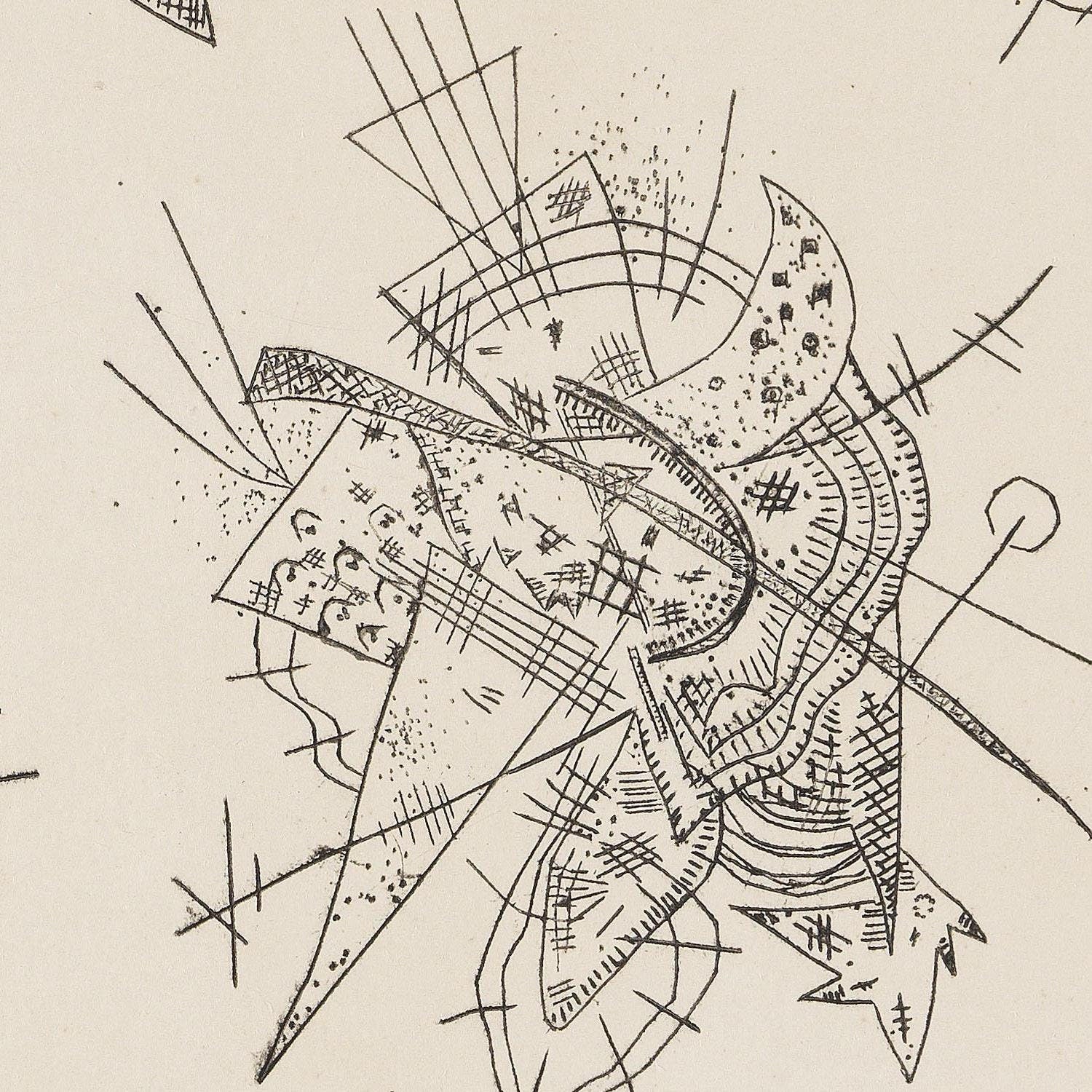 detail of the fine art reproduction from the centre 